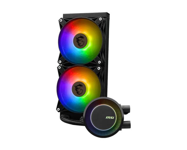 MSI MAG Coreliquid E240 Moderkort, Processor Allt-i-ett vätskekylare 12 cm Svart