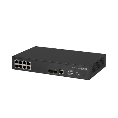 Dahua Technology Access DH-AS4300-8GT2GF verkkokytkin Hallittu L2/L2+ Gigabit Ethernet (10/100/1000) Musta