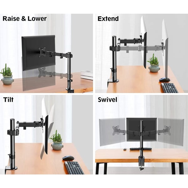 Techly ICA-LCD 503BK monitorin kiinnike ja jalusta 81,3 cm (32") Vastaanotto Musta