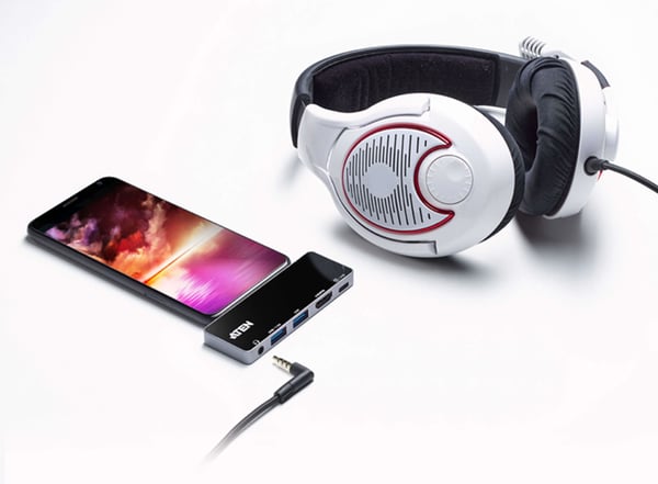 ATEN USB-C resedockningsstation med direkt strömöverföring