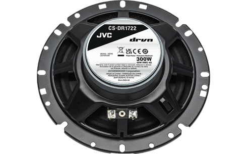 JVC CS-DR1722 bilhøjttaler Rund 2-vejs 300 W 2 stk