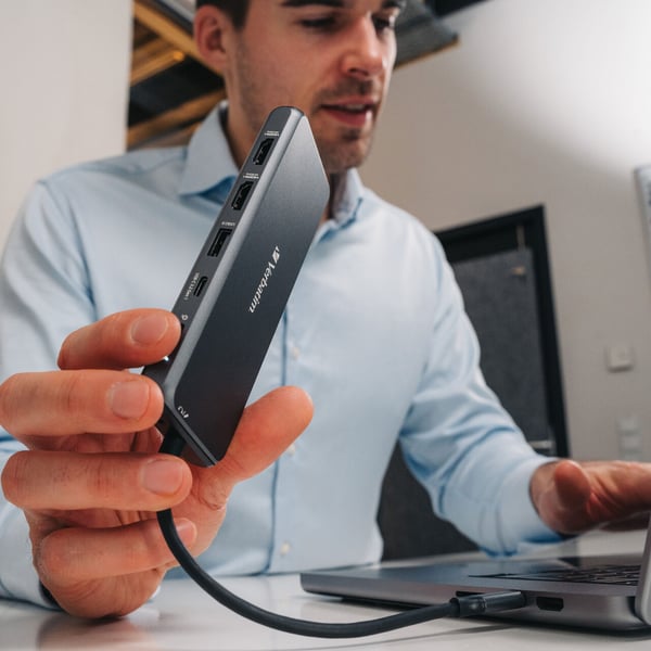 Verbatim 16105448 gränssnittshubbar USB Type-C Grå