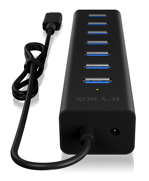 ICY BOX IB-HUB1700-C3 - Hubb - 7 x SuperSpeed USB 3.0
