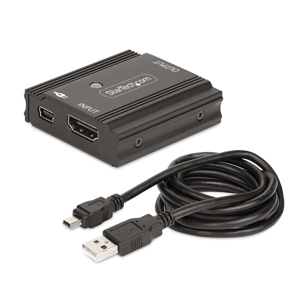 StarTech.com 33FT-8K-HDMI-BOOSTER AV-signaalin jatkaja AV-toistin Musta