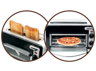 Tefal TL6008 2 viipale(i)ta 1300 W Alumiini, Musta