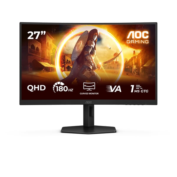 AOC G4 CQ27G4X platta pc-skärmar 68,6 cm (27") 2560 x 1440 pixlar Quad HD LCD Svart