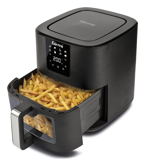 Girmi FG79 fritös Single 9 l Fristående 1700 W Varmluftsfritös Svart