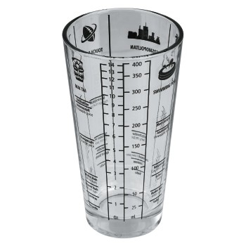 Hama 111550 cocktail shaker 0,4 L Glas, Rustfrit stål