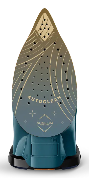 Tefal Ultimate Pure FV9851E0 strygejern Tør & dampstrygejern Durilium AirGlide Autoclean soleplate 3200 W Sort, Blå