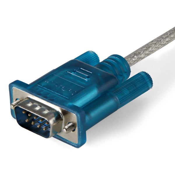 StarTech.com ICUSB232SM3 kabel kønsskifter DB-9 USB 2.0 A Blå, Transparent