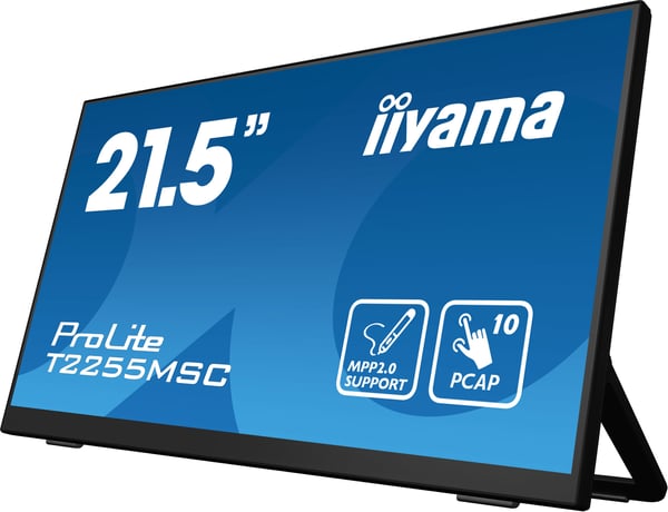 iiyama ProLite T2255MSC-B1 tietokoneen litteä näyttö 54,6 cm (21.5") 1920 x 1080 pikseliä Full HD LCD Kosketusnäyttö Musta
