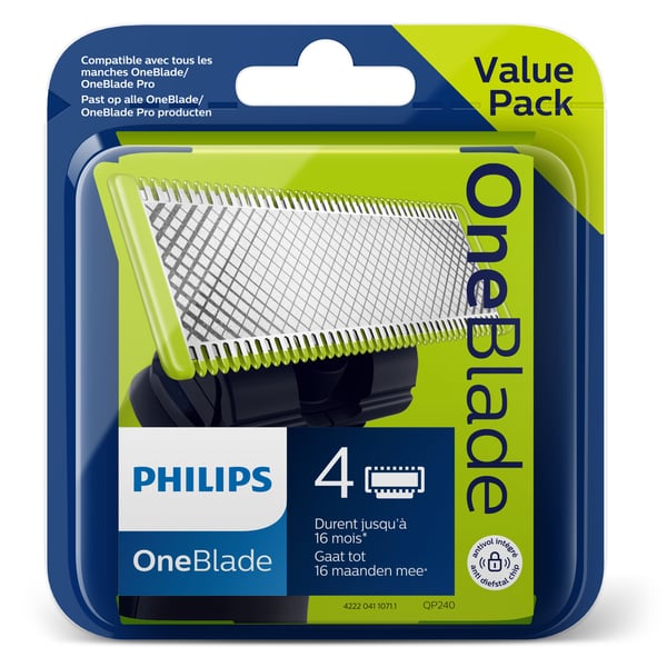 Philips Norelco OneBlade OneBlade QP240/50 Ersättningsrakblad 4-pack