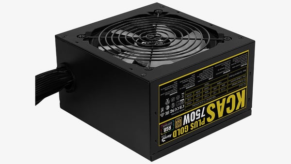Aerocool KCAS PLUS GOLD 750W strömförsörjningsenheter 20+4 pin ATX Svart