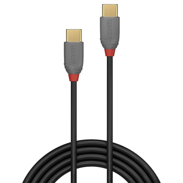 Lindy 36872 USB-kabel USB 2.0 2 m USB C 0,48 Gbit/sek. Sort, Grå
