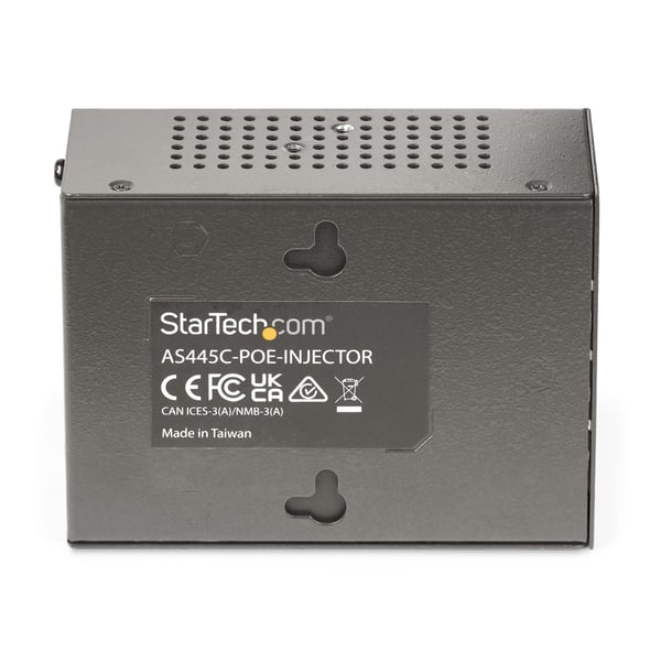 StarTech.com Multi-Gigabit PoE++-injektor med 4 portar, 5/2,5/1G Ethernet (NBASE-T), PoE/PoE+/PoE++ (802.3af/802.3at/802.3bt), 160 Watts effektbudget, monterbar på vägg/DIN-skena, ej hanterad