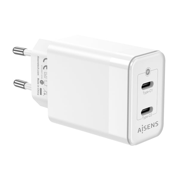 AISENS ASCH-45W2P005-W mobilladdare Universal Vit AC Snabb laddning inomhus