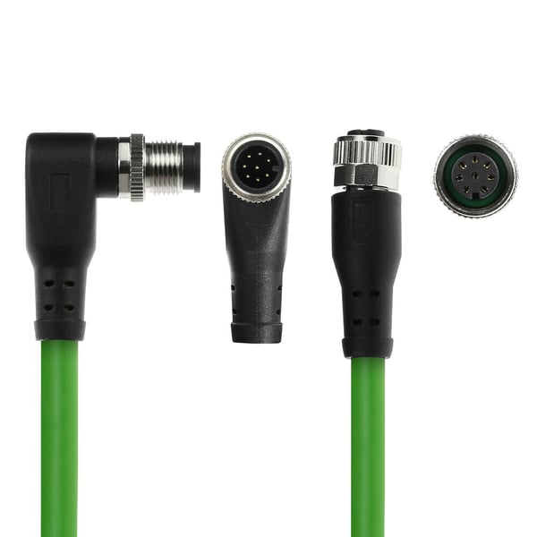 ACT SC3941 sensor- & aktuatorkabel 1,5 m M12 Sort/grøn