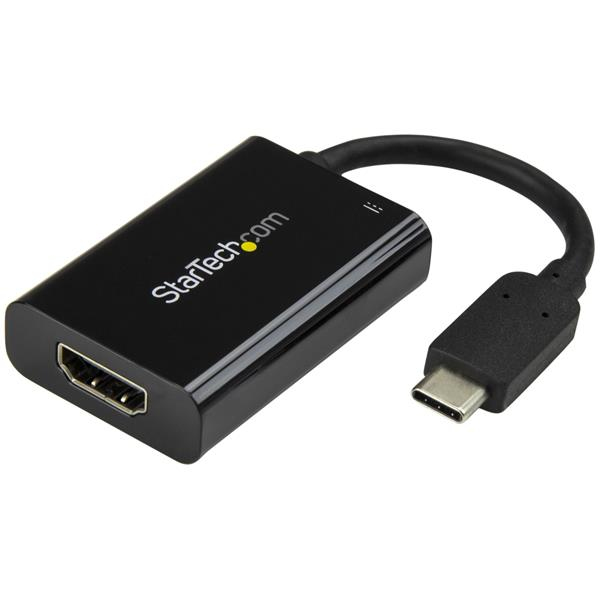 StarTech.com USB C til HDMI 2.0 Adapter med Strømforsyning, 4K 60Hz USB Type-C til HDMI Skærm/Monitor