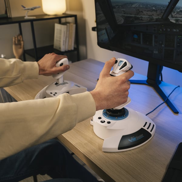 Thrustmaster T.Flight Hotas 5 Microsoft Flight Simulator Edition Hvid USB Flysimulator Digital PC, PlayStation 5, PlayStation 4