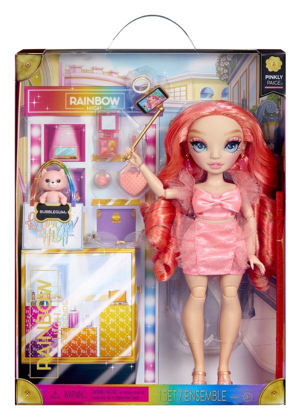 Rainbow High New FriendsFashion Doll- Pinkly Paige (Pink)