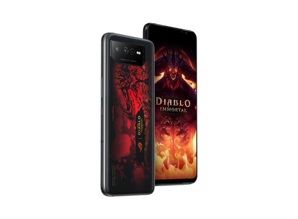 ASUS ROG Phone 6 Diablo Immortal Edition 17,2 cm (6.78") Kaksois-SIM Android 12 5G USB Type-C 16 GB 512 GB 6000 mAh Musta, Punainen