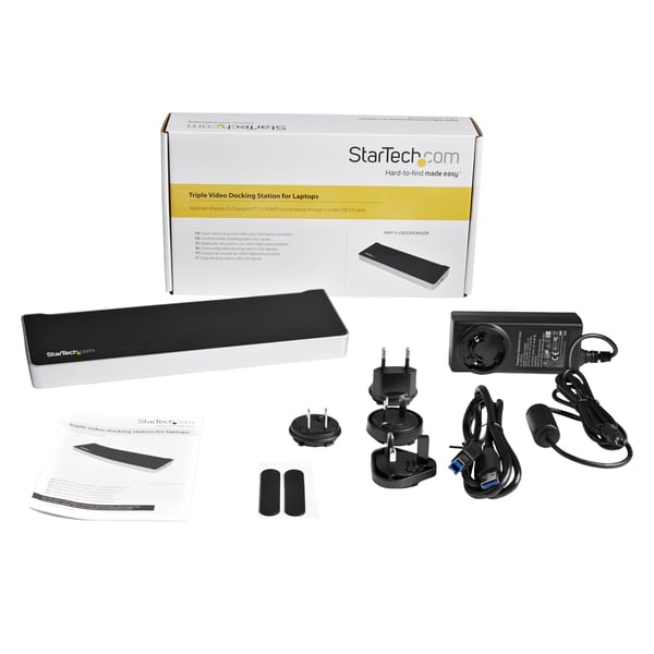 StarTech.com Trippelskärms Dockningsstation för Laptop