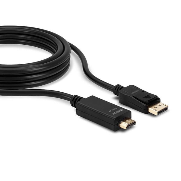 Lindy 36921 videokaapeli-adapteri 1 m DisplayPort HDMI-tyyppi A (vakio) Musta