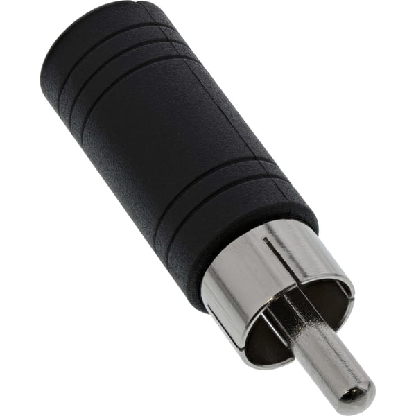 InLine 99325 kabel kønsskifter 3.5mm jack female RCA Sort
