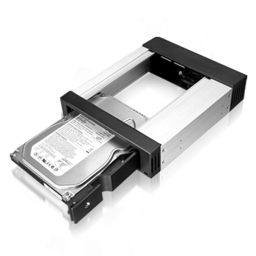 ICY BOX IB-158SSK-B 13,3 cm (5.25") Liitinpaneeli Musta