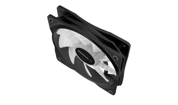 DeepCool RF120R Datorväska Fan 12 cm Svart, Translucent 1 styck