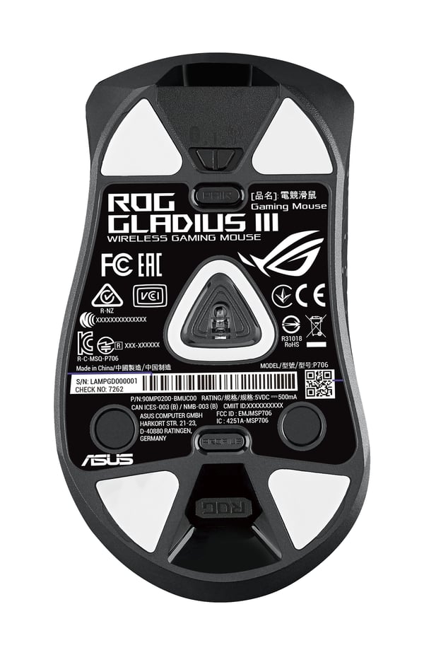 ASUS ROG Gladius III mus Spil Højre hånd USB Type-A Optisk 19000 dpi