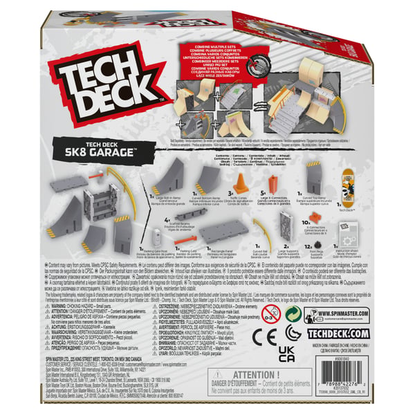 Tech Deck TED ACS XConnect Park Creator Garage GML Sormiskeittilautasarja
