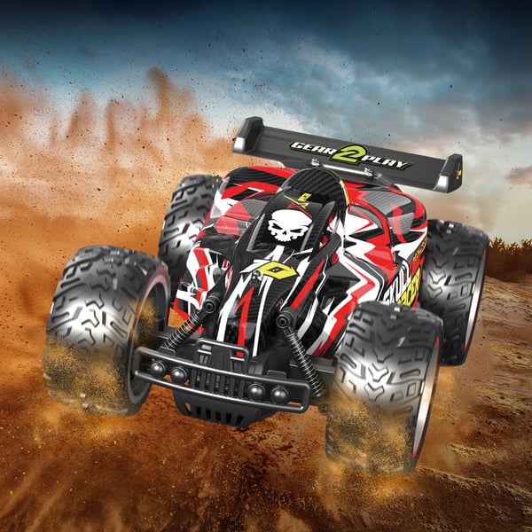 Gear2Play RC Skull Racer Raceauto Radio-kontrolleret (RC) model Race truck Elektrisk motor 1:10