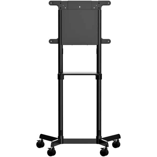 StarTech.com Mobil TV-vagn - Portabelt rullande TV-stativ för 37-70 tum VESA-skärmar (70 kg) - TV-stativ med hyll- och förvaringsutrymme - Rotera/luta skärmen - Universellt TV-fäste på hjul