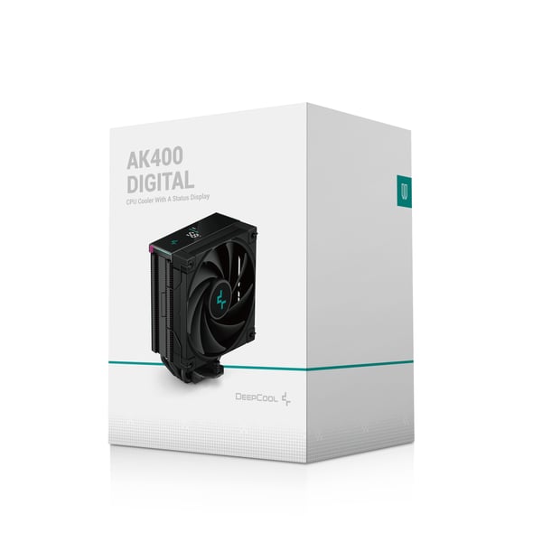 DeepCool AK400 DIGITAL Processor Luftkøler 12 cm Sort 1 stk