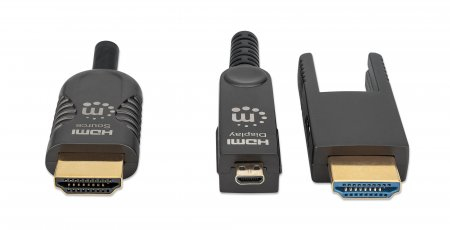 Manhattan 355537 HDMI-kabel 50 m HDMI Typ A (standard) HDMI Typ D (micro) Svart