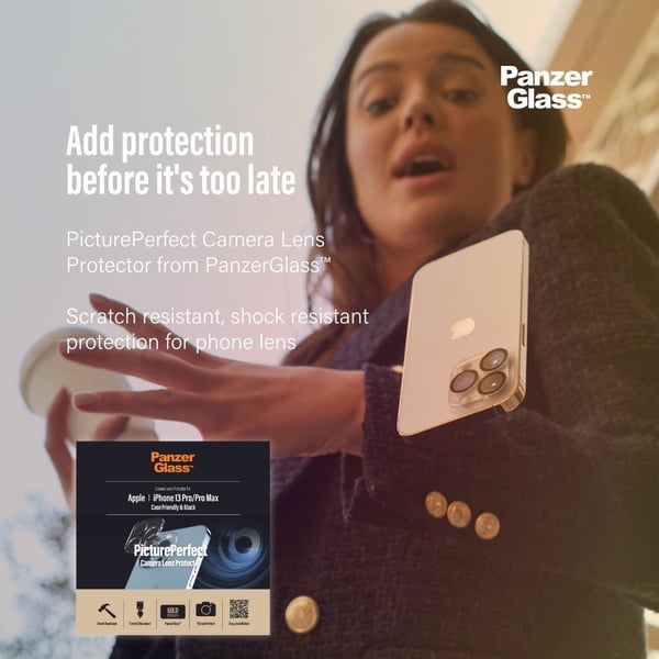 PanzerGlass ® PicturePerfect Camera Lens Protector iPhone 13 Pro | 13 Pro Max Genomskinligt skärmskydd Apple 1 styck