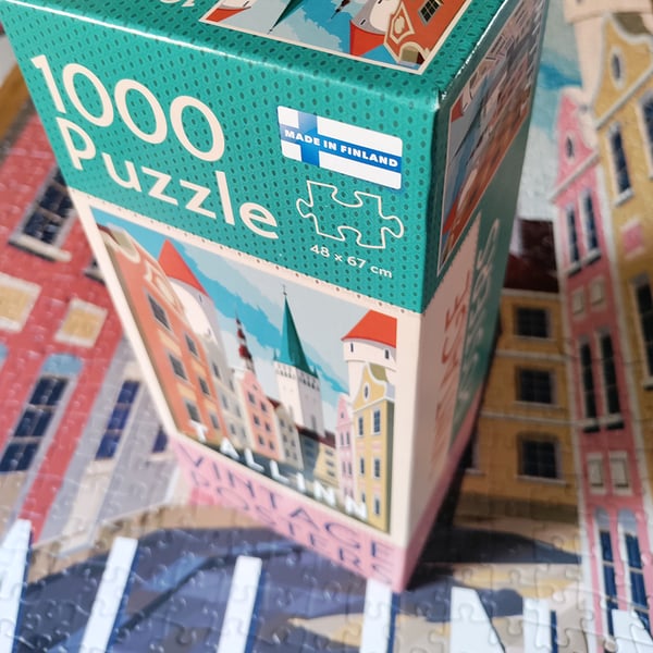 Tactic Puzzle Lovers Vintage Posters Tallinn 1000 pcs puzzle