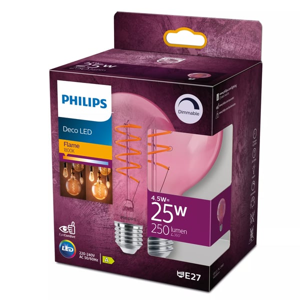 Philips 8719514269552 LED-lamppu Flame 1800 K 4,5 W E27