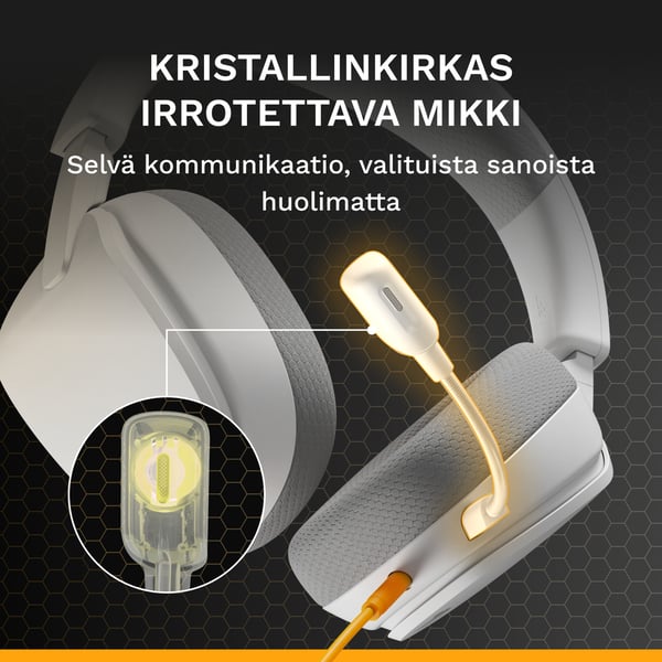 Glorious Gaming GHS Eternal Kuulokkeet Langallinen Pääpanta Pelaaminen Valkoinen