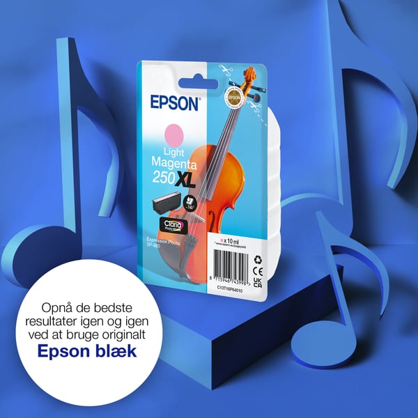 Epson Enkeltpakke, lys magenta 250XL Violin Claria Photo HD-blæk