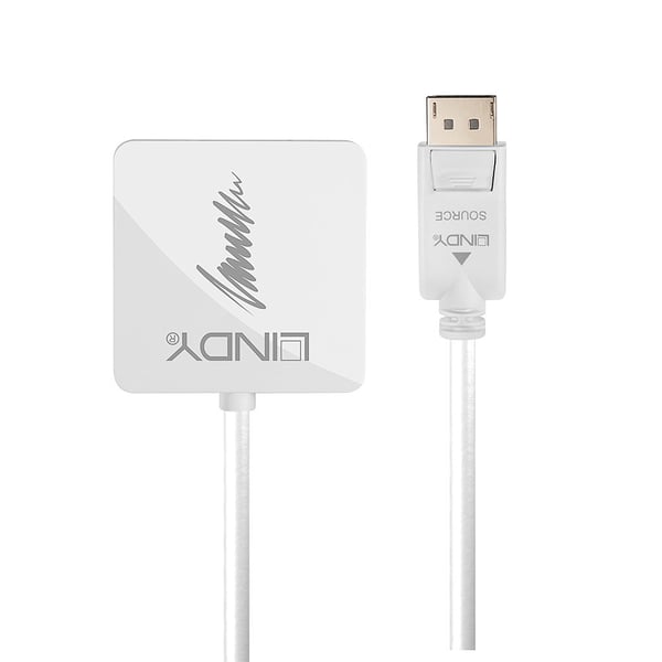 Lindy 41028 videokabel adapter DisplayPort DVI-D + VGA (D-Sub) + HDMI Sort