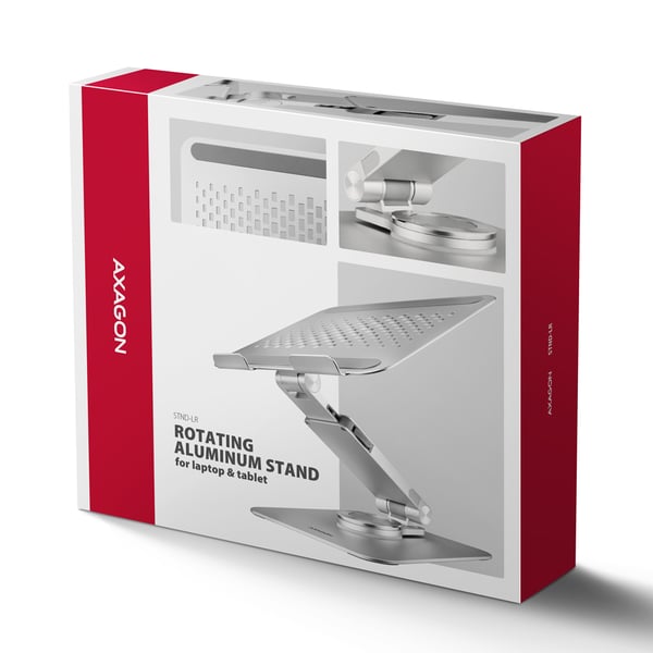 Axagon STND-LR laptop stativ Stander til laptop og tablet Sølv 43,9 cm (17.3")