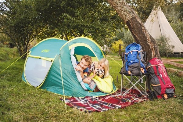 Bestway 68086 rygsæk telt Pop-up telt 2 person(er) Blå, Hvid, Gul