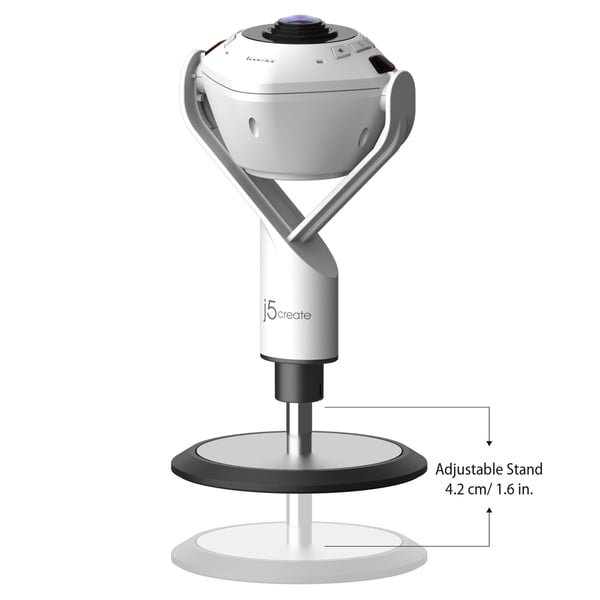 j5create JVU368-N 360° AI-Powered-verkkokamera ja kaiutinpuhelin