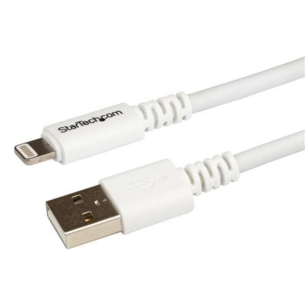 StarTech.com USBLT3MW Lightning kabel 3 m Hvid