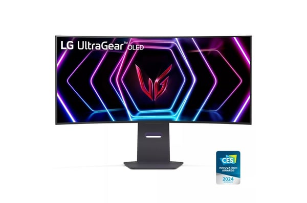 LG UltraGear 39GS95QE-B - OLED-skærm - Gaming - buet - 99,1 cm (39\")