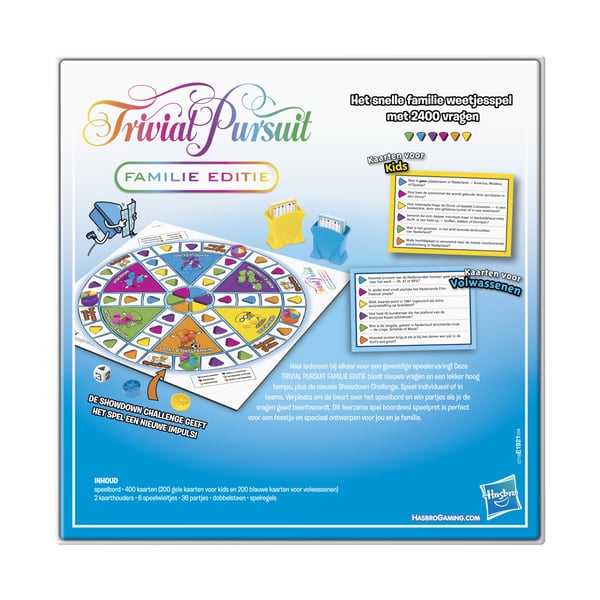 Hasbro Gaming Trivial Pursuit Family Edition Brætspil til hele familien fra 8 år og opefter