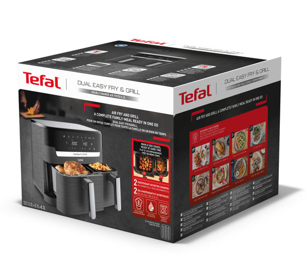 Tefal Dual Easy Fry & Grill 8,3 L Airfryer EY905B