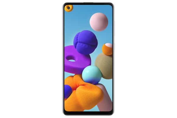 Samsung Galaxy A21s SM-A217F 16,5 cm (6.5") Dual SIM Android 10 4G USB Type-C 3 GB 32 GB 5000 mAh Hvid
